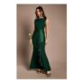 Sleeveless round Neck Sash Waist Maxi Bridesmaid Dress