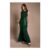 Sleeveless round Neck Sash Waist Maxi Bridesmaid Dress
