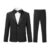 Sliktaa Boys 2-Piece Slim Fit Tuxedo Suit, Black 6Y