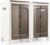 Slim Bathroom Storage Cabinet with Wheels, Narrow Freestanding Bathroom Organizer with Double Transparent Doors, Waterproof Plastic Bathroom Storage Unit for Toilet Paper Two Layers