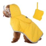 SlowTon Waterproof Dog Raincoat, Clear Hooded