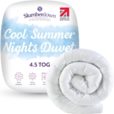 Slumberdown Cool Summer Nights 4.5 Tog Super King Duvet – Lightweight & Breathable UK Made Superking Quilt, Non-Allergenic & Washable Perfect Summer Duvet for Hot Nights (260 x 220cm)