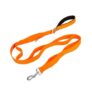 Small Dog Leash with Metal Clip, Orange, M