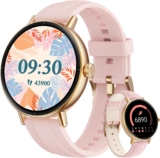 Smart Watch for Women, Answer/Make Call, 1.27 HD Fitness Watch with Heart Rate/Sleep/SpO2/Stress/Calories Monitor, Sports Running Watch for iPhone Samsung Android, 110 Sport Modes & IP68 Waterproof
