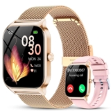 Smart Watch for Women, Answer/Make Call, 120 Sport Modes, 1.85HD Ultra-Clear Screen Fitness Watch for iOS/Android