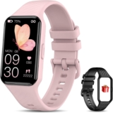 Smart Watch for Women,1.47 inches Fitness Watch with 24 Sports Modes,2Straps,Heart Rate,Sleep Monitor,SpO2,Step Counter,Activity Tracker,IPX8 Waterproof,Fast Charging,Smartwatch for Android iOS