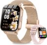 Smart Watches (1000mAh Large Battery), 1.83 HD Smart Watch for Women with Calls/Notifications, Sleep/Heart Rate/SpO2/Blood Pressure Monitor, 100 Sports Modes Fitness Tracker, Rose gold