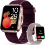 Smart Watches for Women (Answer/Make Call), 2 Straps, Alexa Built-in, 1.85 HD Fitness Watch with Heart Rate Sleep SpO2 Monitor, 120 Sports Modes, 3ATM Waterproof Smart Watch for Women iPhone Android