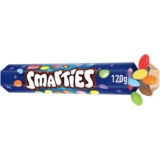 Smarties Milk Chocolate Giant Tube – Colourful Crisp Sugar Shells 120g