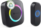 Smartwares Wireless Doorbell Set – Portable Chime and Push Button – 300m Range – 36 Melodies