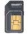 Smarty SIM (Runs on Three / Vodafone) – 80GB Data, Unlimited Min/Text, EU Roaming, 1 Month Plan, No Credit Check, Cancel Anytime