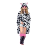 Smiffys Cow Party Poncho for Adults with Hooded Ears