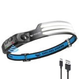 Smiling Shark LED Headlamp, 230Wide Angle 3White Light Strips, Motion Sensor Waterproof Sold by Similing Shark Lightning with voucher/FBA