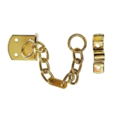 Smith & Locke Polished Brass effect Steel Door chain, (L)208mm (free C&C)