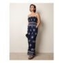 Smocked Top & Wide-Leg Trouser Set