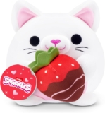 Snackles Love Edition Kitten Plush Toy 8-Inch by ZURU Ultra-Soft Stuffed Animal with Strawberry Chocolate Accessory, Collectible for Kids Tweens Teens, Gifting
