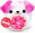 Snackles Love Edition Sloth Plush Toy 20cm by ZURU Soft Cuddly Stuffed Animal with Lollipop Snack Accessory, Romantic Gift for Her Him, Collectible