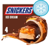 Snickers Ice Cream 4 x 50.3 ml / Twix Ice Cream Bars 4×43.1ml ) clubcard price)