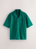 Snoopy Green Print Jersey Short Sleeve Shirt ( L / XL / 2XL / 3XL ) Free C&C