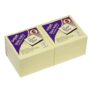 Snopake 76x76mm Yellow Sticky Notes, Pack of 12, 100 Sheets