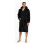 Snuggaroo Mens Soft Fleece Dressing Gown – Black