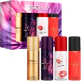 So Womens Mini Galore Body Mist Body Spray Fragrance Gift Set 4 x 50ml