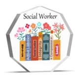 Social Worker Appreciation Desk Sign Gift for Colleagues