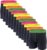 Sock Stack 12 Pairs Boxer for Men Designer Black Fashion Band Mens Underwear Multipack Moisture Wicking Boxers Shorts