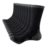 SockWaddles Cushioned Sport Socks Black AntiBlister Breathable 5 Pairs 9-11