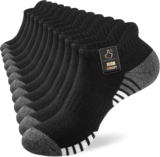 SockWaddles Running Socks Cushioned Ankle Trainer Socks for Men Women Cotton Low Cut Breathable Athletic Sports Socks (6/10 Pairs)
