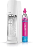 SodaStream – Terra Sparkling Water Maker, Quick Connect CO2 system, Includes 60L Gas Cylinder, BPA-Free 1L Bottle, Eco-Friendly & Reduces Plastic Waste, White