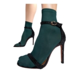 Sofsy Italian Ankle Socks for Women 40 Den Bottle Green