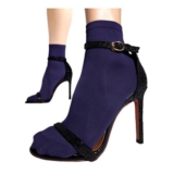 Sofsy Opaque Ankle Socks, 40 Den, Violet, One Size