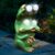 Solar Frog Statues, Waterproof LED Frog Garden Ornaments, Solar Animal Statue Garden, Frogs Figurine with Glowing Telescope for Gardens, Patio, Balcony, Yard, Birthday Gifts
