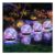 Solar Globe Lights Outdoor Waterproof Cracked Glass Balls 4-Pack Multicolor