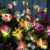 Solar Lights Outdoor Garden, Butterfly Solar Swaying Lights, Outdoor Garden Light Waterproof for Pathway, Yard, Patio Decoration(4 Pack,Warm White)