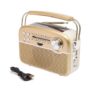 Solar-Powered Portable Radio with AM/FM/SW, Bluetooth, USB & MP3