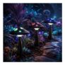 Solar Sci-Fi Mushroom Garden Stake Light