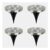 Solar Stainless Steel Deck Lights 4-Pack