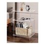 Solaround Clear Acrylic 3-Tier Side Table, Record Player Stand, 40x30x58