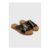 Soleflex Black Cross Strap Sandals