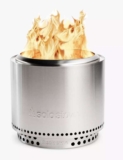 Solo Stove Bonfire 2.0 Stainless Steel Portable Smokeless Firepit & Stand, Silver Lifetime Warranty