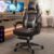 Songmics Adjustable Ergonomic Gaming Chair with Extendable Footrest