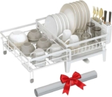 Songmics Dish Drainer Rack with Rotatable & Extendable Spout Absorbent Silicone Mat – Sold by Songmics Home UK