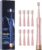 Sonic Electric Toothbrush for Adults, USB Rechargeable Sonic Toothbrush with 8 Brush Heads, Smart Timer, 5 Modes, 2-Hour Fast Charge Last 30 Days, Pink