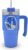 Sonic The Hedgehog 600ml Stainless Steel Travel Mug with Handle & Straw Official SEGA Reusable Hot & Cold Drinks Bottle, Blue