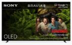 Sony Bravia 8 K55XR80PU 2024 (£200 JL Gift Card/£100 Cashback/Free HT-S2000 Soundbar) OLED HDR 4K Ultra HD Dolby Atmos Smart Google 55 TV
