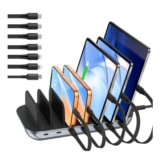 SooPii Premium 140W 7-Port USB-C Charging Station, Black