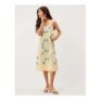 Sophie Embroidered Midi Cami Dress Yellow