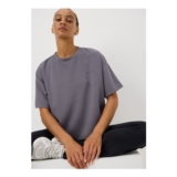 Souluxe Grey Embossed Slogan Sports T-Shirt